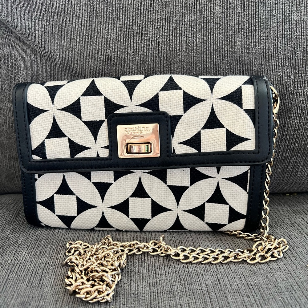 Spartina 449 black and white cross body